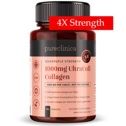 Collagen (1000mg x 180 Tabletten) - Ultracoll Anti-Ageing aus marinem Kollagen.