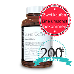 Extrakt aus grünen Kaffeebohnen - 1000mg (50% Chlorogensäure) x 180 Tabletten - Doppelte Stärke